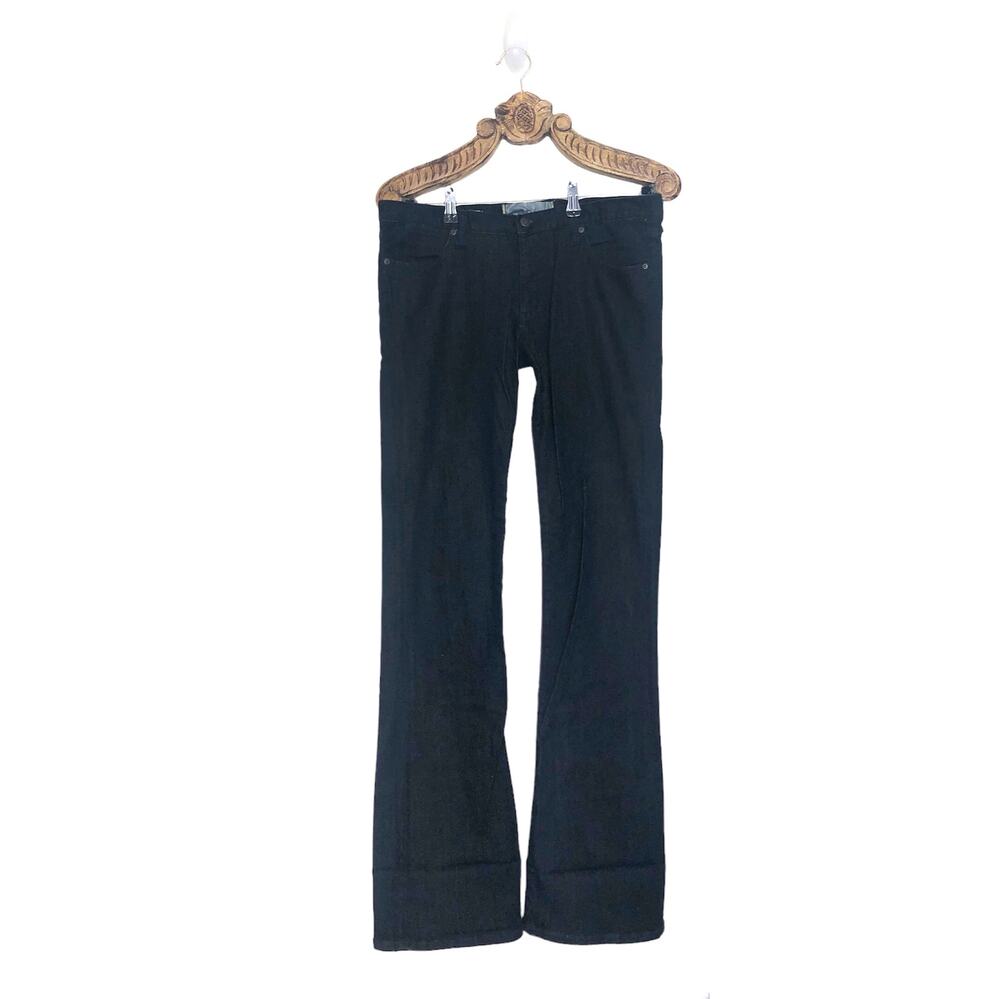 Paper Denim Cloth Bridgette Low Rise Boot Cut Dark Denim Jeans Y2K 31